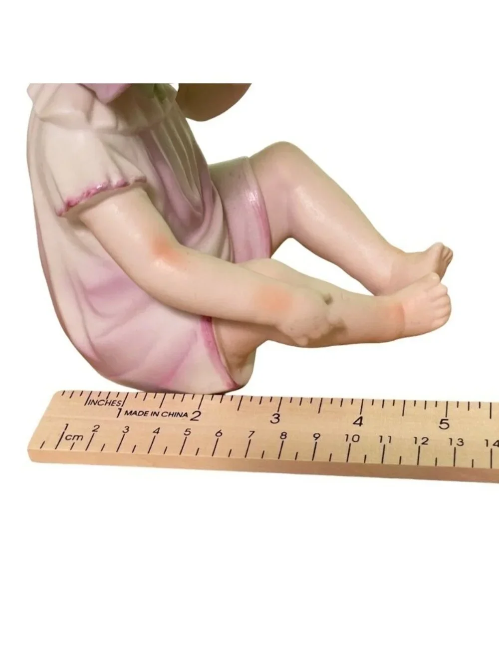 Vintage KPM Porcelain Baby Girl Toddler in Hat Figurine 7